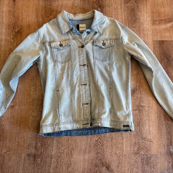 Roxy Light Denim Button Jacket - Picture 1 of 3